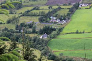 Rostrevor Holidays as viewed from opposite mountain