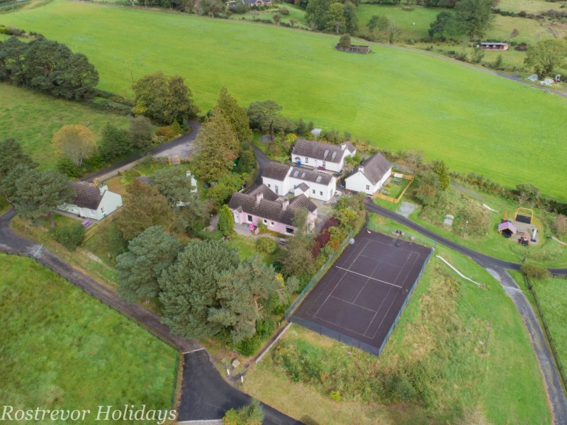 Aerial-View-of-cottages-Rostrevor-Holidays