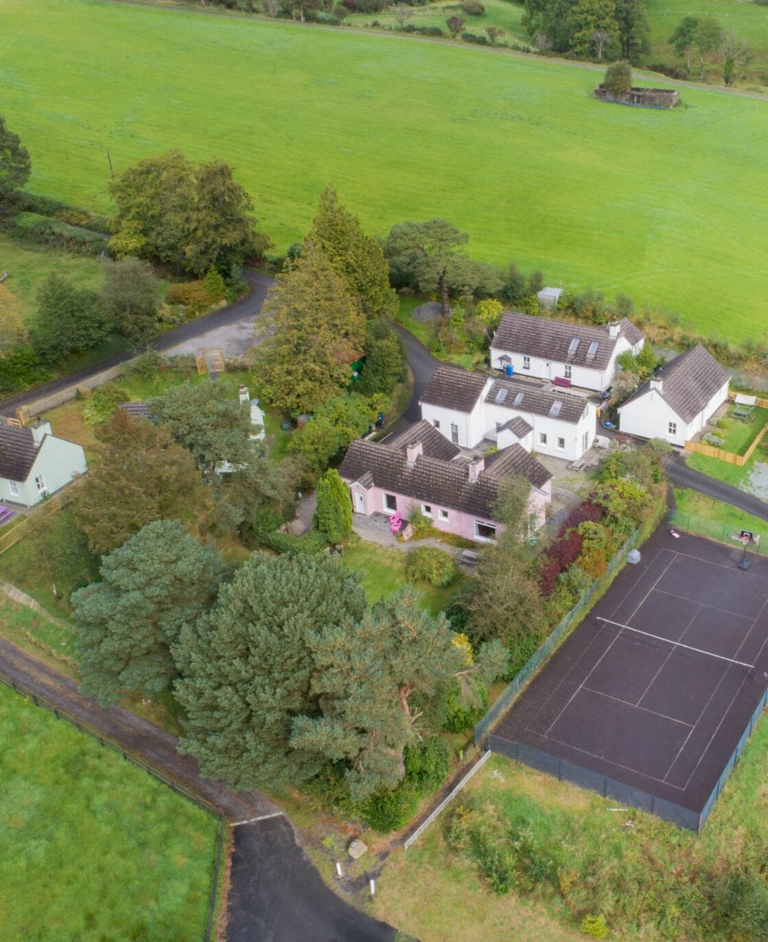 Aerial View of cottages, Rostrevor Holidays